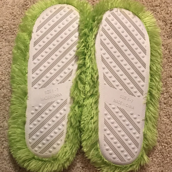 Total Girl Lime Green Flip Flop Slippers - Picture 5 of 5